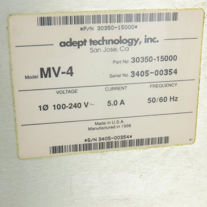 Adept Technology 30350-15000 100-240V 5A Slot Rack 50/60Hz