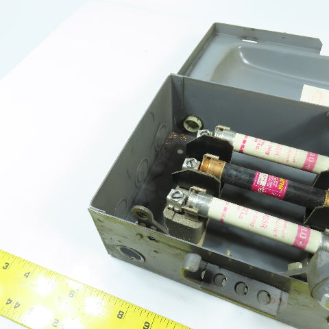 Square D A85341 Series A1 30A Fusible Safety Disconnect Switch 600V 3-Pole 20HP