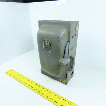 Square D A85341 Series A1 30A Fusible Safety Disconnect Switch 600V 3-Pole 20HP