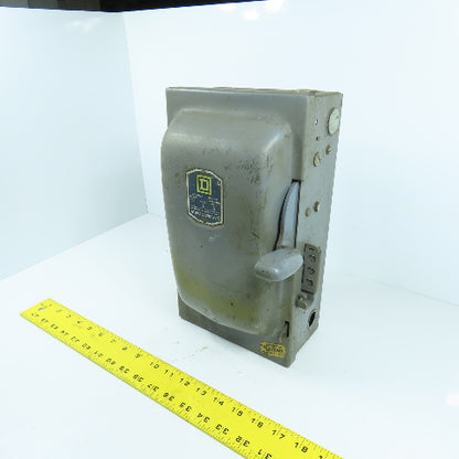 Square D A85341 Series A1 30A Fusible Safety Disconnect Switch 600V 3-Pole 20HP