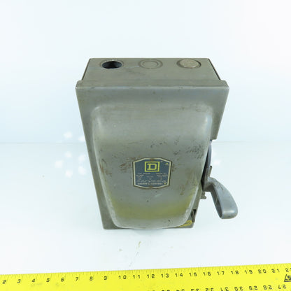 Square D A85341 Series A1 30A Fusible Safety Disconnect Switch 600V 3-Pole 20HP