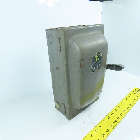 Square D A85341 Series A1 30A Fusible Safety Disconnect Switch 600V 3-Pole 20HP