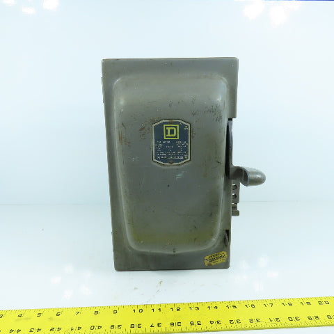Square D A85341 Series A1 30A Fusible Safety Disconnect Switch 600V 3-Pole 20HP