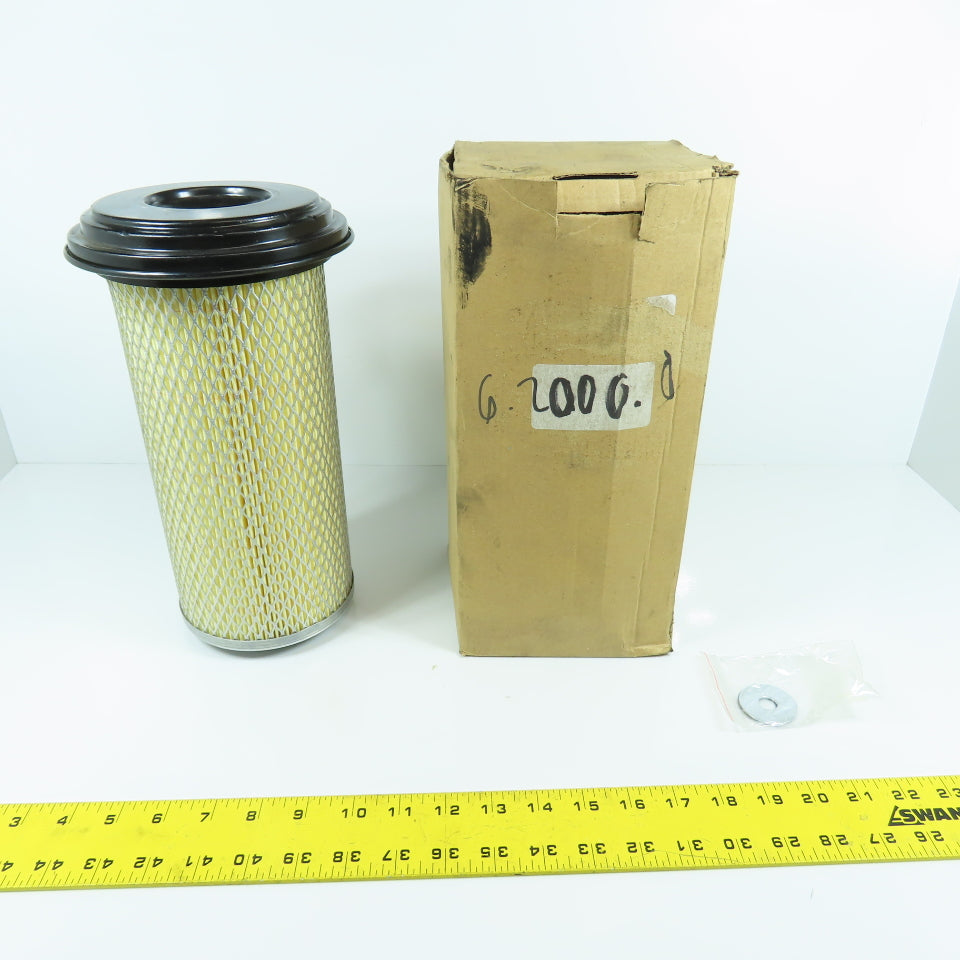6.2000 5" x 12" Air Cleaner Filter Replacement Assembly Steel Cap