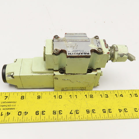 Rexroth 3WE6B52/AW120-60 3/2 Position Single Solenoid Hydraulic Valve 120V Coil