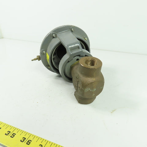 Johnson Controls V-3000-1 Pneumatic Actuator Valve 1/2" NPT