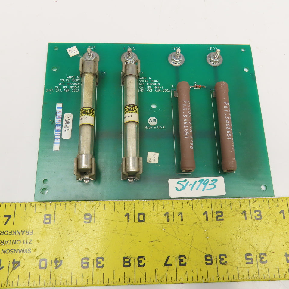 Allen Bradley 173091REV02 1000V 1A Fuse Resistor Assembly
