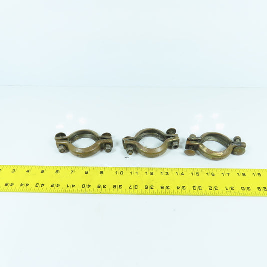 Kaeser S 35-T 1-3/8" Pipe Clamps From A AS-35 Compressor Lot Of 3