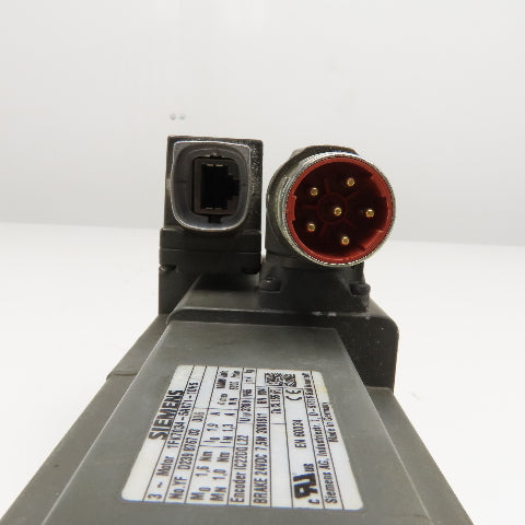 Siemens 1FK7034-5AK71-1DH5 330V 3Ph Servo Motor 10,000 RPM With Brake