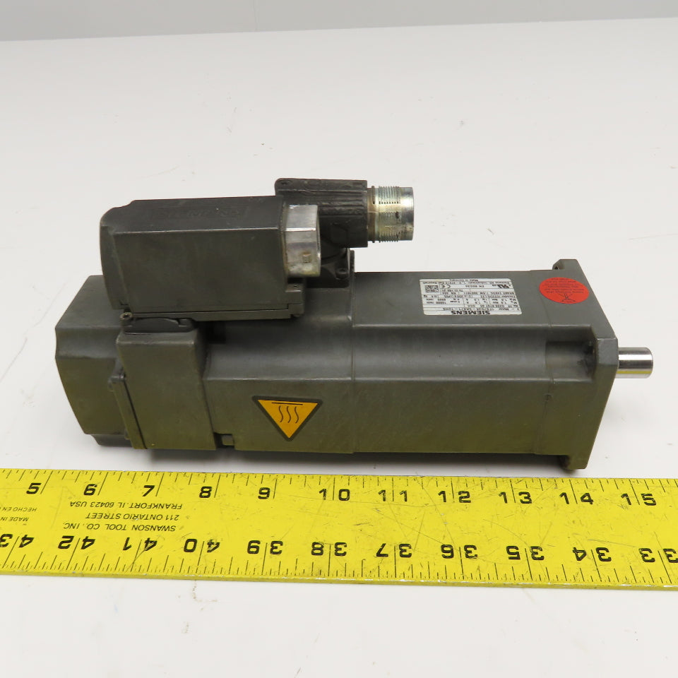Siemens 1FK7034-5AK71-1DH5 330V 3Ph Servo Motor 10,000 RPM With Brake