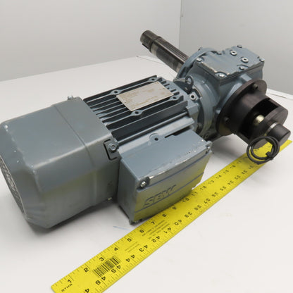 Sew SH47/T DRE80M4BE1HF 0.75kW 1740RPM 200/380V 3Ph 12.10:1 Ratio Gear Motor