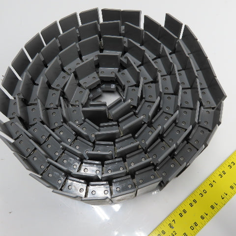 Rexnord D863T-K4.5 4-1/2" Wide Table Top Conveyor Chain 10' Long D863TAB-K4.5
