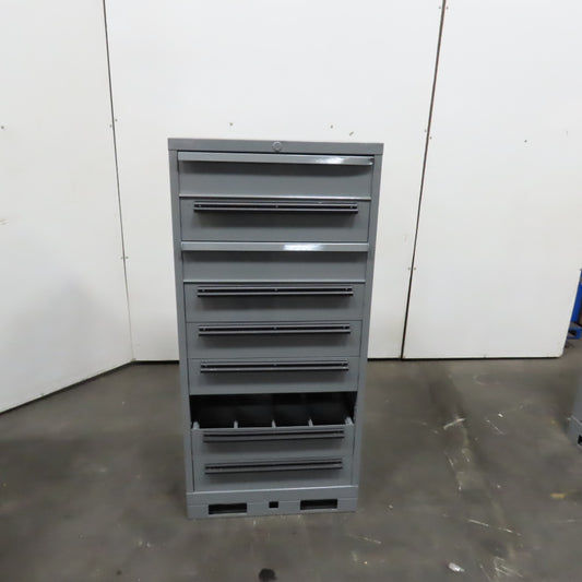 9 Drawer Small Parts Tools Storage Shop Cabinet Lista Style 60" (MISSING DRAWER)