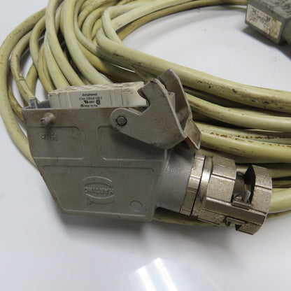 Harting C146-10B040 Female W/C146-10A040 Male 40 Pin Connectors 48' Cordset 600V