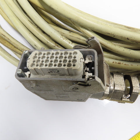 Harting C146-10B040 Female W/C146-10A040 Male 40 Pin Connectors 48' Cordset 600V