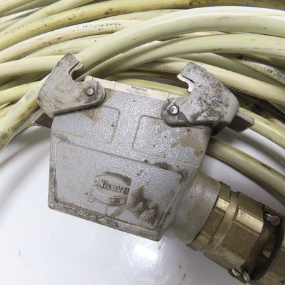 Harting C146-10B040 Female W/C146-10A040 Male 40 Pin Connectors 48' Cordset 600V
