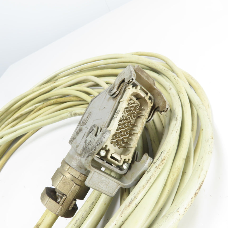 Harting C146-10B040 Female W/C146-10A040 Male 40 Pin Connectors 48' Cordset 600V