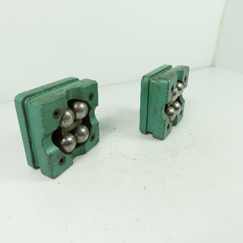 Rubert England Ball Bearing Machine Blocks 3-3/8" X 3-3/8" Lot Of 2