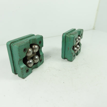 Rubert England Ball Bearing Machine Blocks 3-3/8" X 3-3/8" Lot Of 2