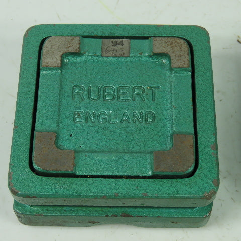 Rubert England Ball Bearing Machine Blocks 3-3/8" X 3-3/8" Lot Of 2