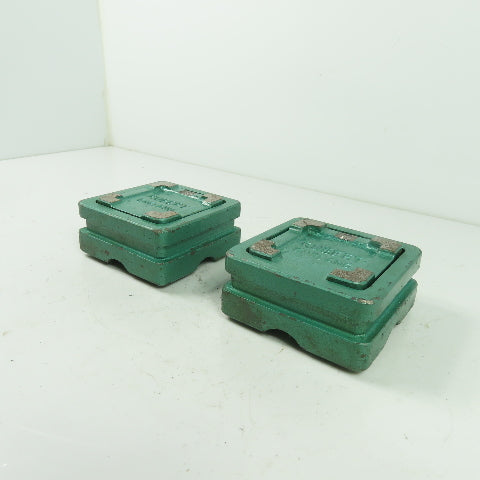 Rubert England Ball Bearing Machine Blocks 3-3/8" X 3-3/8" Lot Of 2