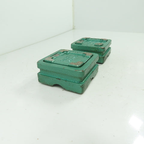 Rubert England Ball Bearing Machine Blocks 3-3/8" X 3-3/8" Lot Of 2