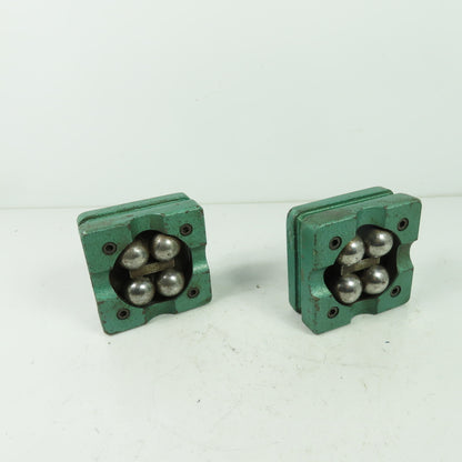 Rubert England Ball Bearing Machine Blocks 3-3/8" X 3-3/8" Lot Of 2