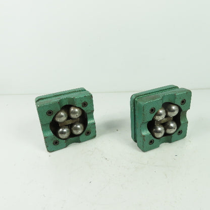 Rubert England Ball Bearing Machine Blocks 3-3/8" X 3-3/8" Lot Of 2