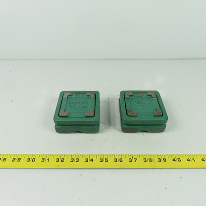 Rubert England Ball Bearing Machine Blocks 3-3/8" X 3-3/8" Lot Of 2