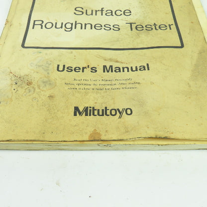 Mitutoyo SJ-201 Surface Roughness Tester User's Manual