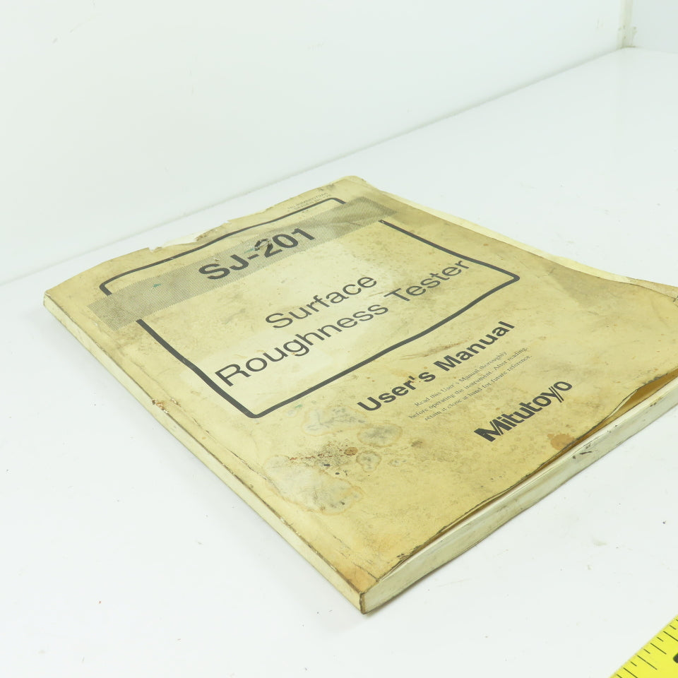 Mitutoyo SJ-201 Surface Roughness Tester User's Manual