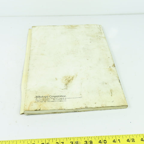 Mitutoyo SJ-201 Surface Roughness Tester User's Manual