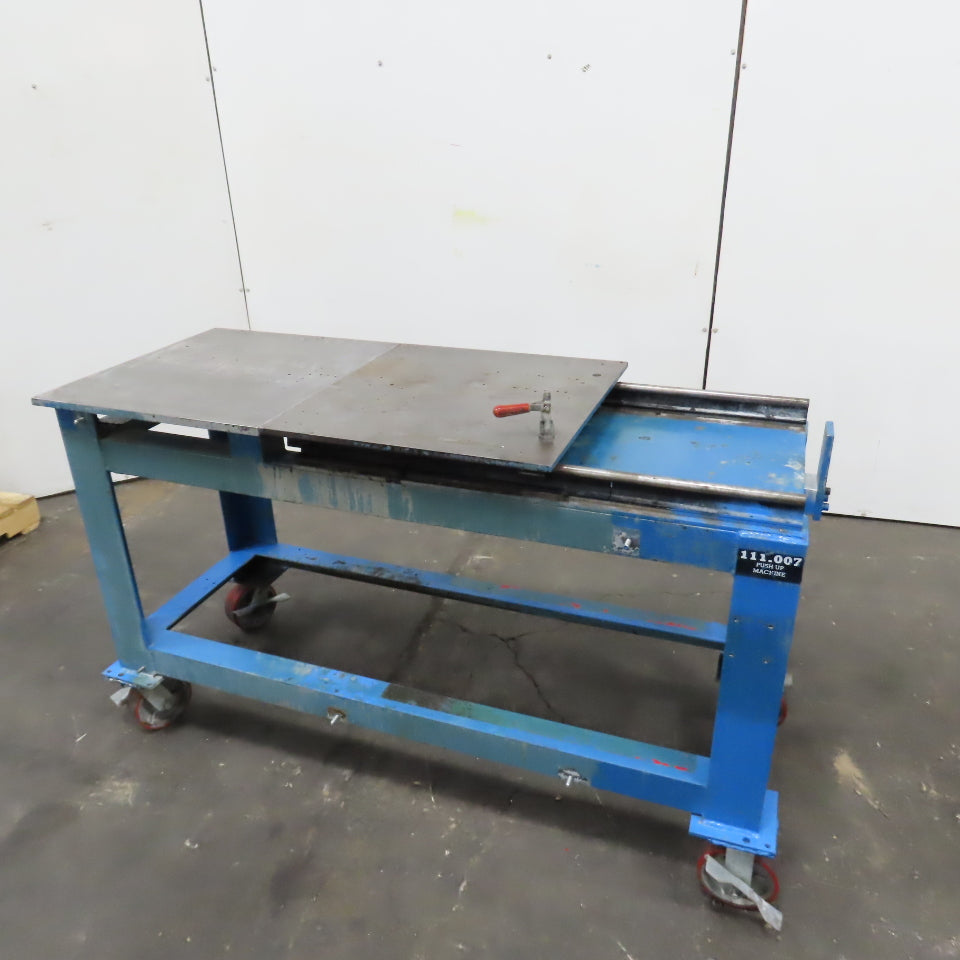 61" x 24" x 36" H Steel Slide Top Work Table Weld Bench 1/2" & 5/8" W/ Casters