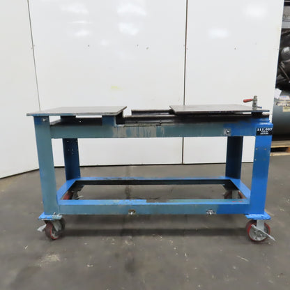61" x 24" x 36" H Steel Slide Top Work Table Weld Bench 1/2" & 5/8" W/ Casters