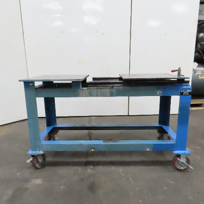 61" x 24" x 36" H Steel Slide Top Work Table Weld Bench 1/2" & 5/8" W/ Casters