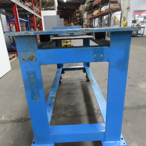 61" x 24" x 36" H Steel Slide Top Work Table Weld Bench 1/2" & 5/8" W/ Casters