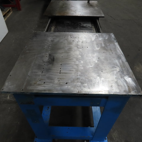 61" x 24" x 36" H Steel Slide Top Work Table Weld Bench 1/2" & 5/8" W/ Casters