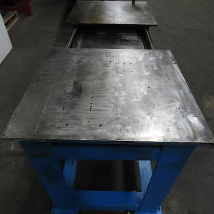 61" x 24" x 36" H Steel Slide Top Work Table Weld Bench 1/2" & 5/8" W/ Casters