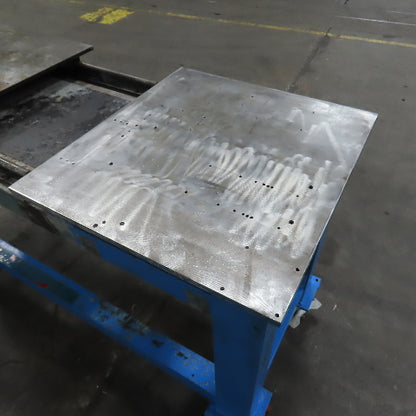 61" x 24" x 36" H Steel Slide Top Work Table Weld Bench 1/2" & 5/8" W/ Casters