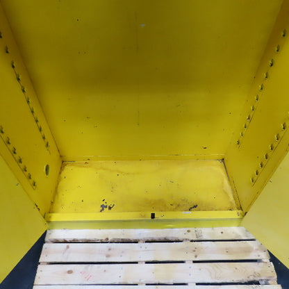 Justrite 25450 45 Gallon Cap Flammable Liquid Storage Cabinet Yellow (No Shelfs)