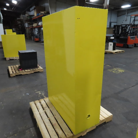 Justrite 25450 45 Gallon Cap Flammable Liquid Storage Cabinet Yellow (No Shelfs)