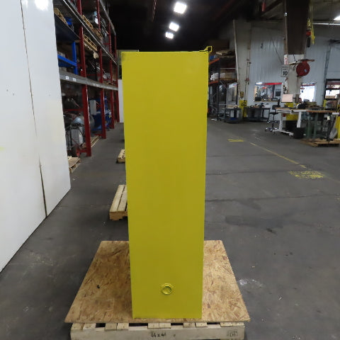 Justrite 25545 45 Gallon Flammable Storage Cabinet Yellow Bifold Door (No Shelfs