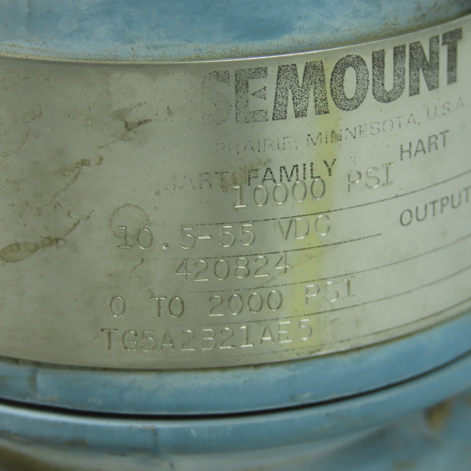 Rosemount TG5A2B21AE5 Pressure Transmitter 10000PSI 10.5-55VDC 4-20mA