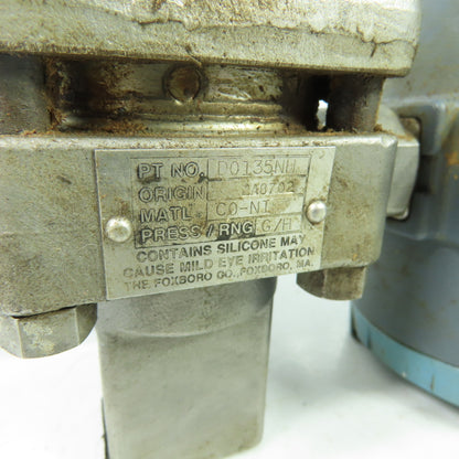 Foxboro 821GM-IS1NH2 Pressure Transmitter 600PSI 12.5-65VDC 4-20mA W/ D0135NH