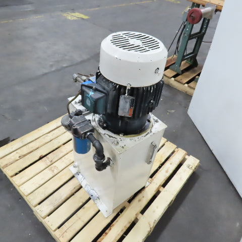 Motion Industries 7.5HP 15 Gallon Hydraulic Power Unit 230/460V 3PH 1.0GPM