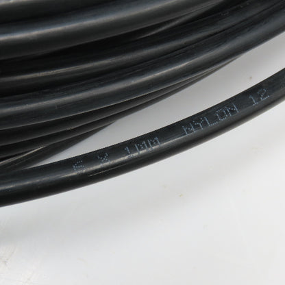 Alkon MNY6-BL-25 6mm x 4mm ID Black Nylon Airline Tubing 75'