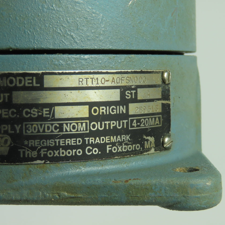 Foxboro RTT10-AQFSN000 Thermocouple Temperature Transmitter 30VDC 4-20mA ST-A