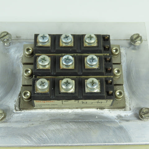 Eupec TT 95 N 12 K0F Power Block Module W/ 5"x6" Aluminum Fin Style Heat Sink