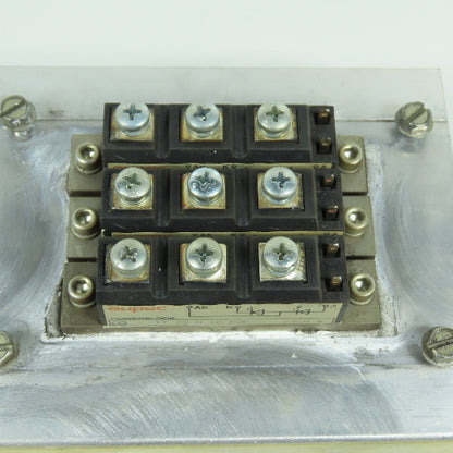 Eupec TT 95 N 12 K0F Power Block Module W/ 5"x6" Aluminum Fin Style Heat Sink