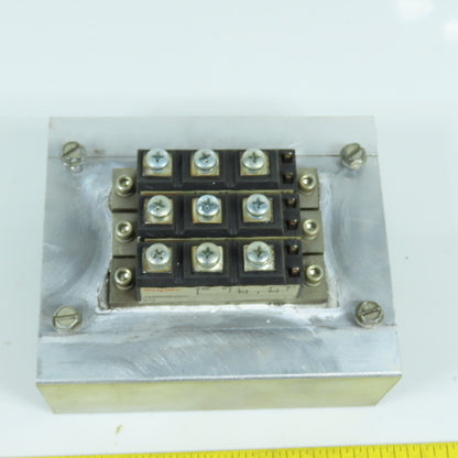 Eupec TT 95 N 12 K0F Power Block Module W/ 5"x6" Aluminum Fin Style Heat Sink